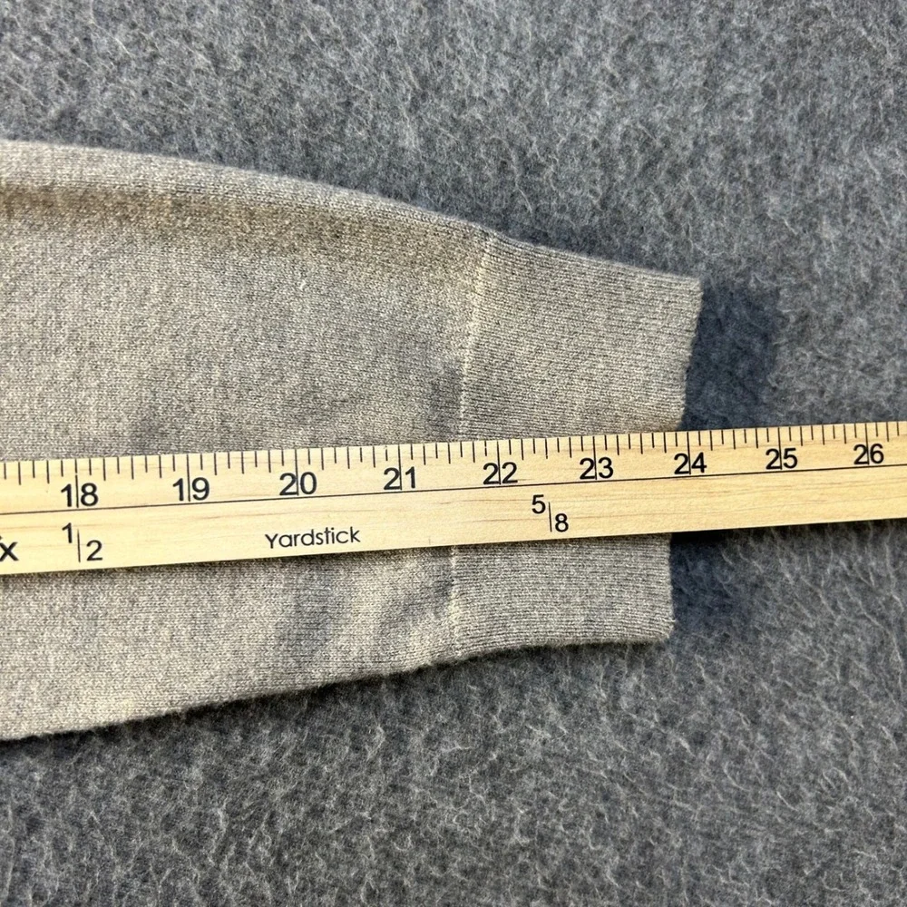 Banana Republic Men XL Gray Silk Cashmere Blend V-Neck Premium Luxe Yarn Sweater